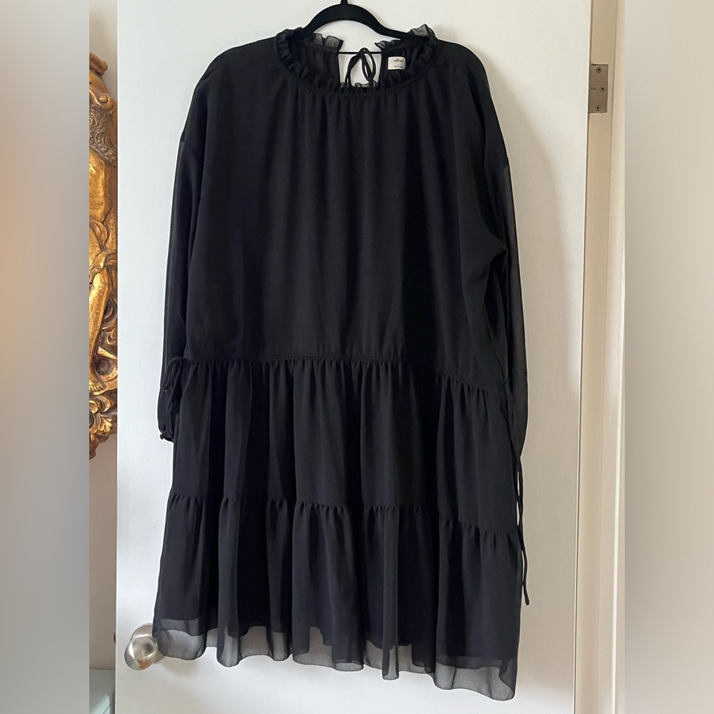 Wilfred Black Ruffle Dress